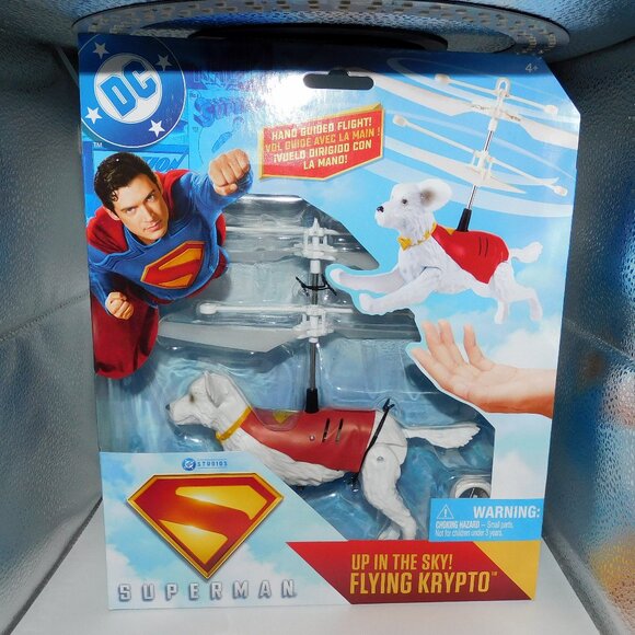 Superman Movie Flying Krypto Dog DC Comics RC Toys Hovering Up in the Sky NEW - Picture 1 of 2
